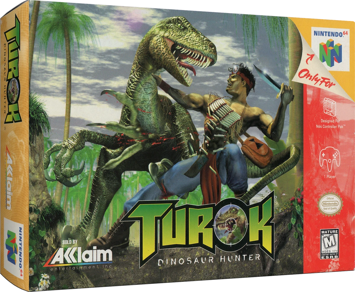 Turok Dinosaur Hunter box art