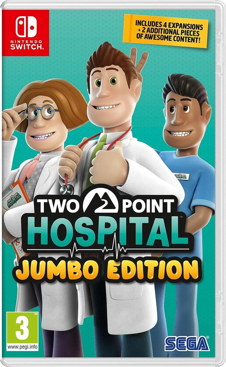 Two Point Hospital Jumbo Edition box art