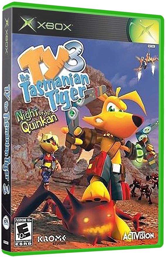 Ty the Tasmanian Tiger 3: Night of the Quinkan box art