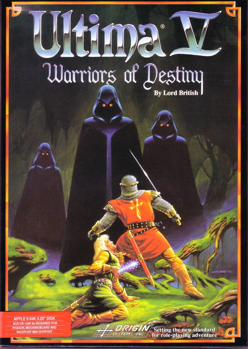 Ultima V: Warriors of Destiny box art
