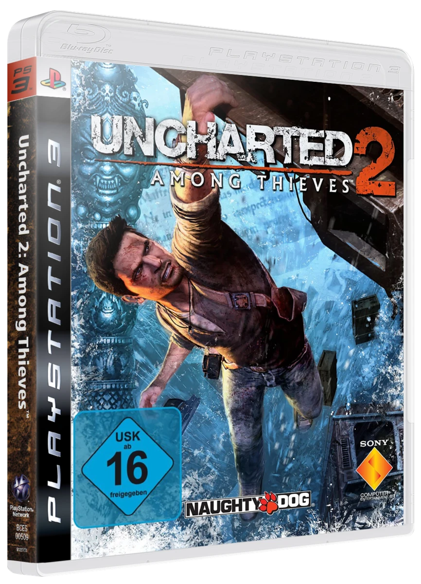 Uncharted 2: Among Thieves box art
