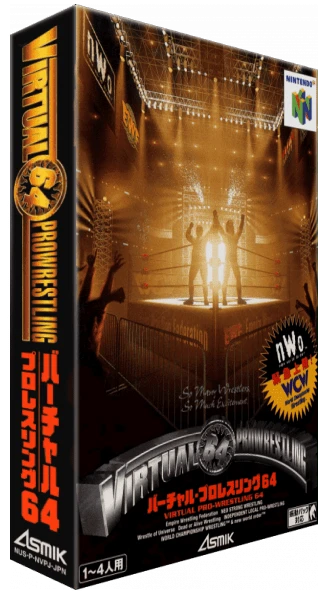 Virtual Pro Wrestling 64 box art