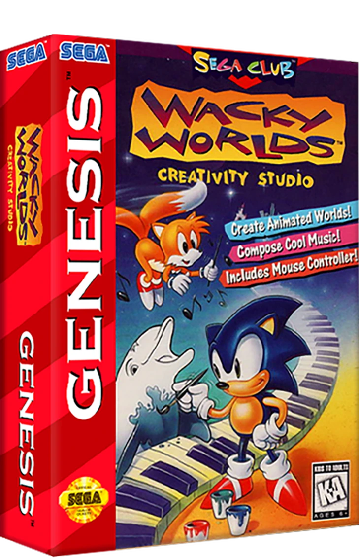 Wacky Worlds Creativity Studio box art