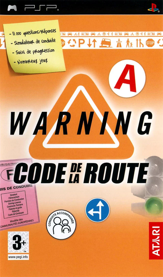 Warning: Code De La Route box art