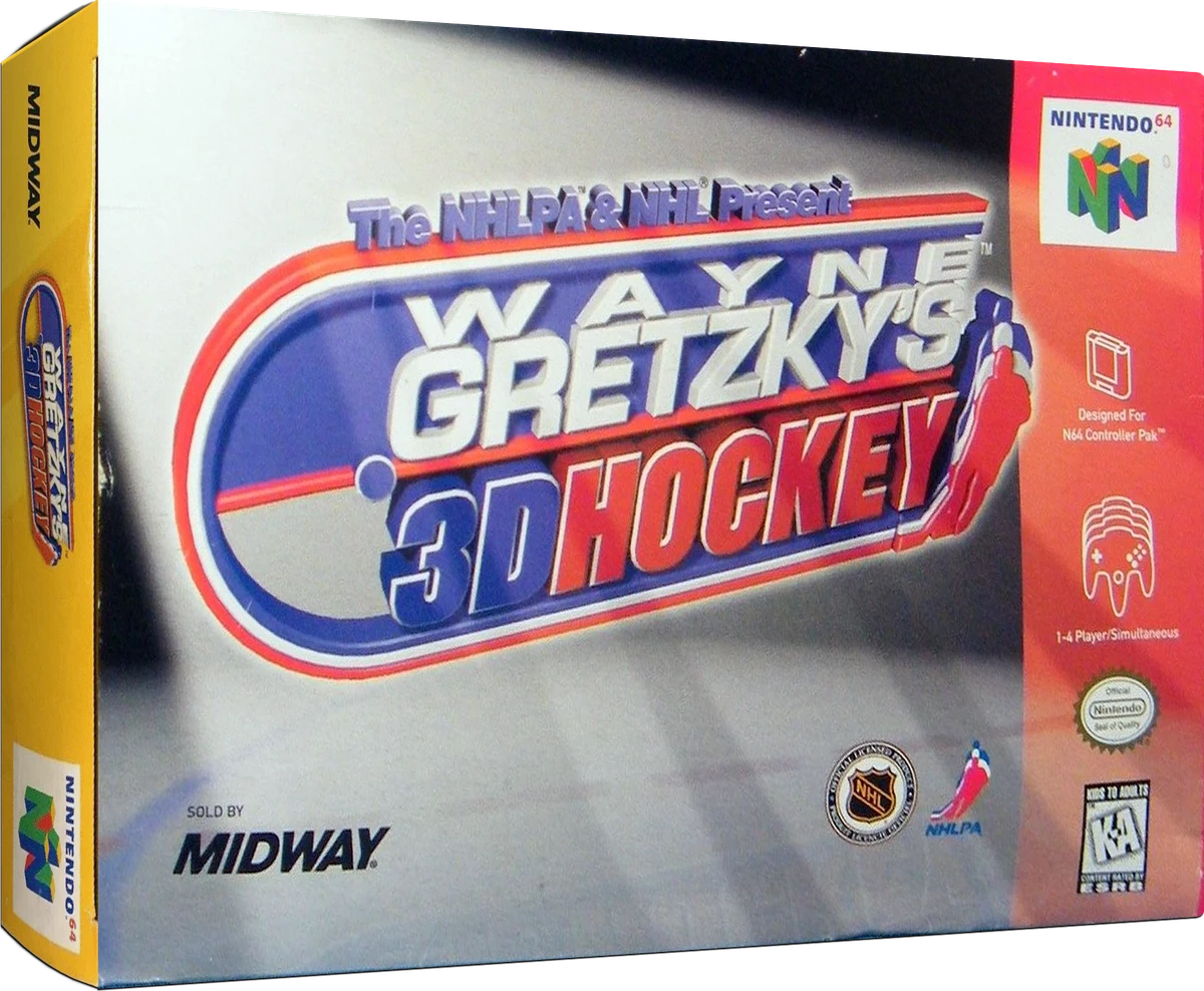 Wayne Gretzky's 3D Hockey box art