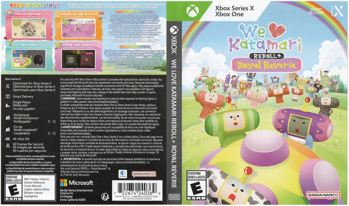We Love Katamari Reroll + Royal Reverie box art