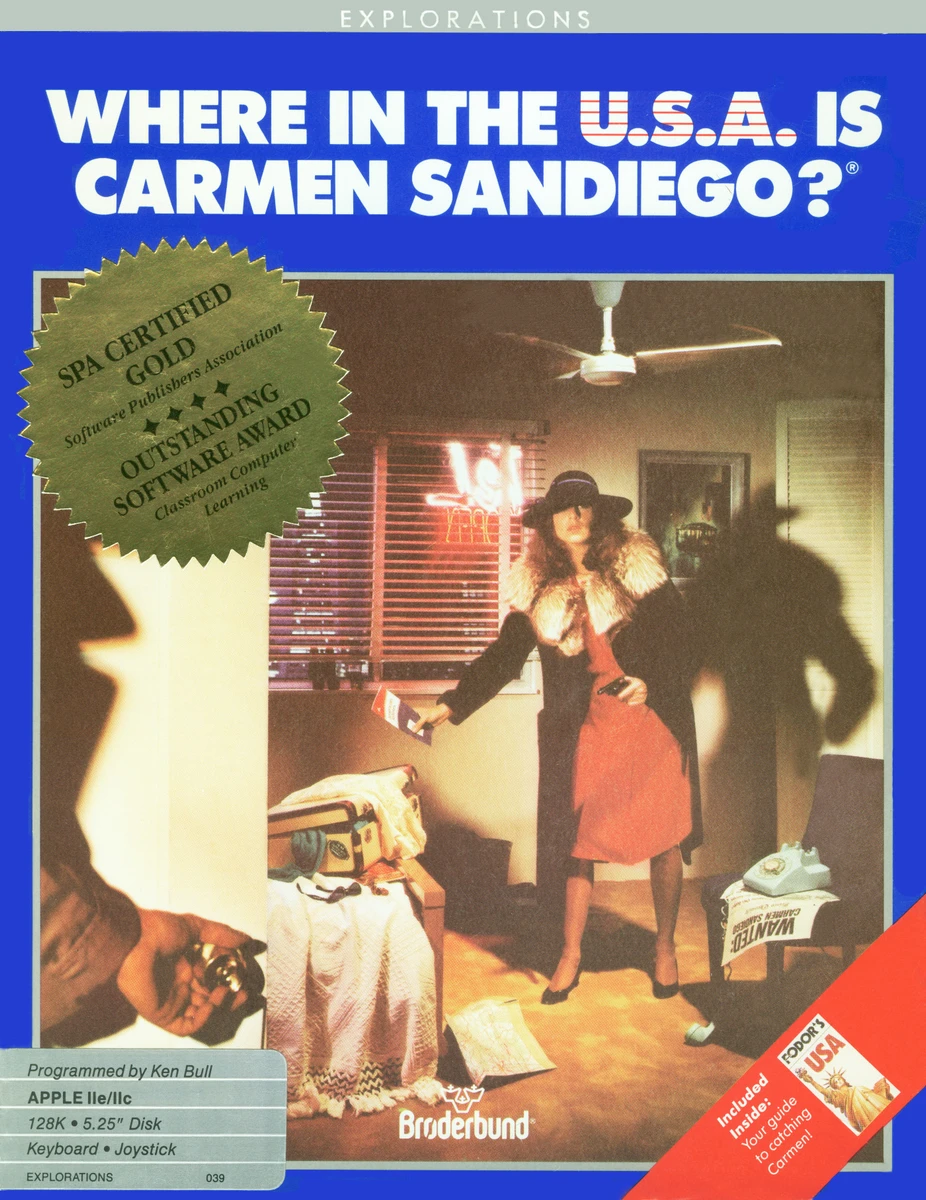 Where in the U.S.A. is Carmen Sandiego? box art