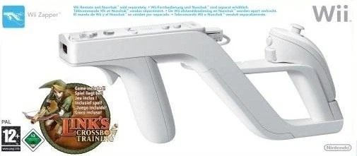 Wii Zapper With Link's Crossbow Training box art
