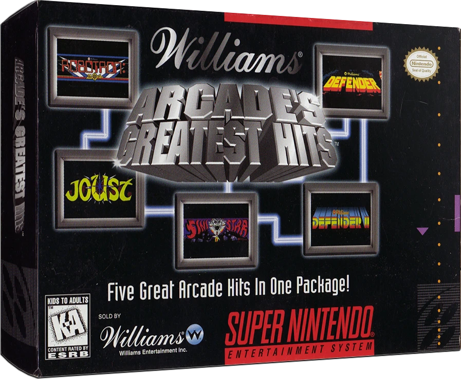 Williams Arcade's Greatest Hits box art