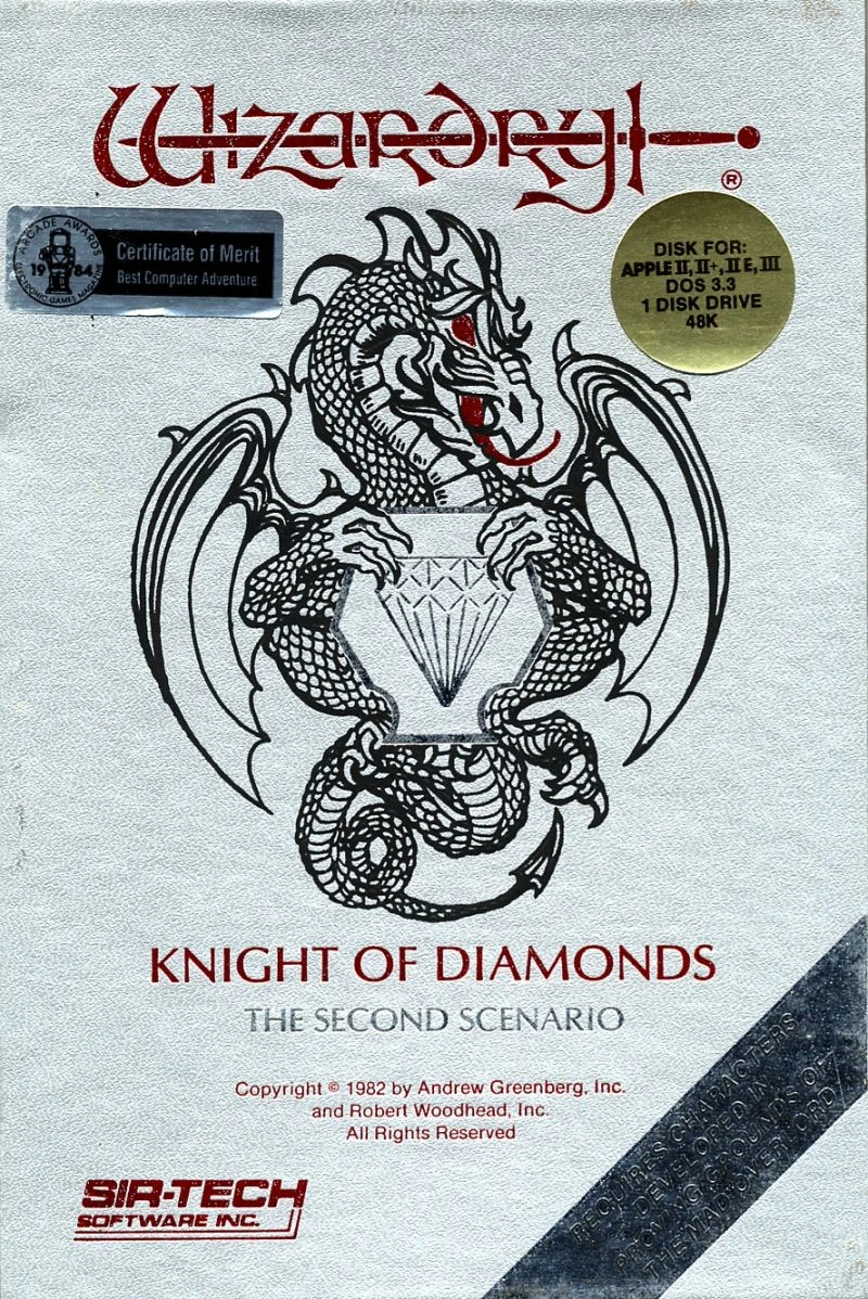 Wizardry II: The Knight of Diamonds box art