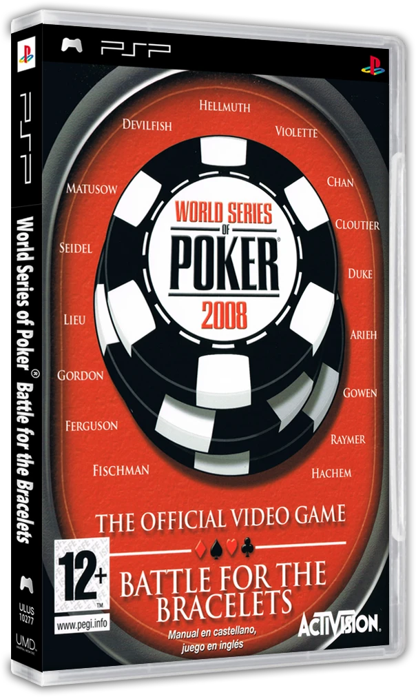 World Series of Poker 2008: Battle for the Bracelets box art