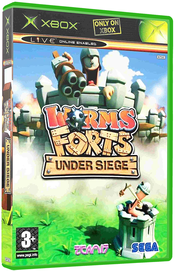 Worms Forts: Under Siege box art