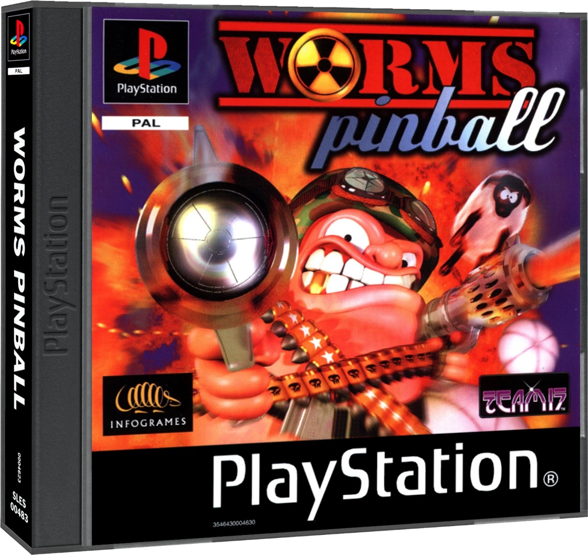 Worms Pinball box art