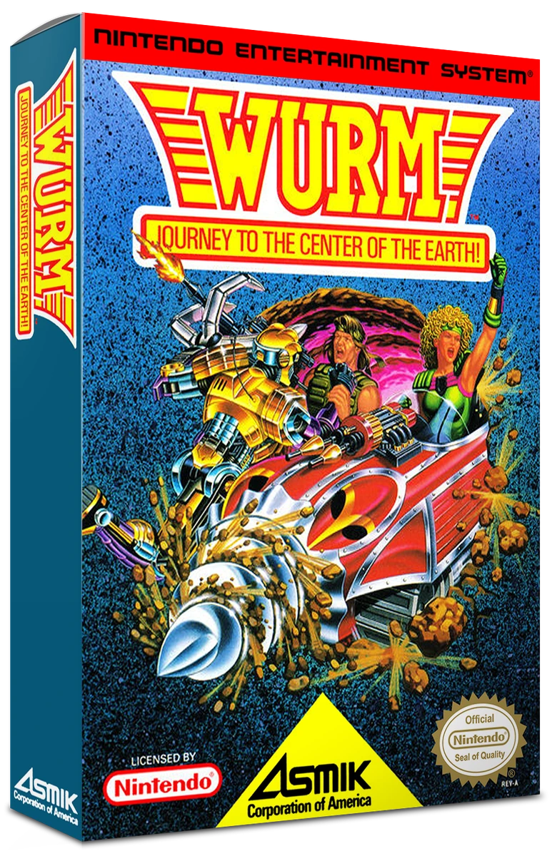 Wurm Journey to the Center of the Earth box art