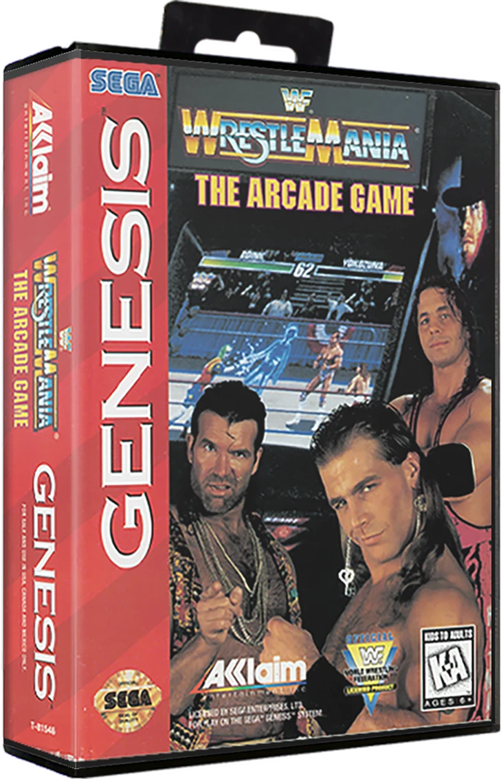WWF WrestleMania: The Arcade Game box art