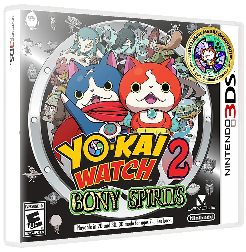 Yo-Kai Watch 2 Bony Spirits box art