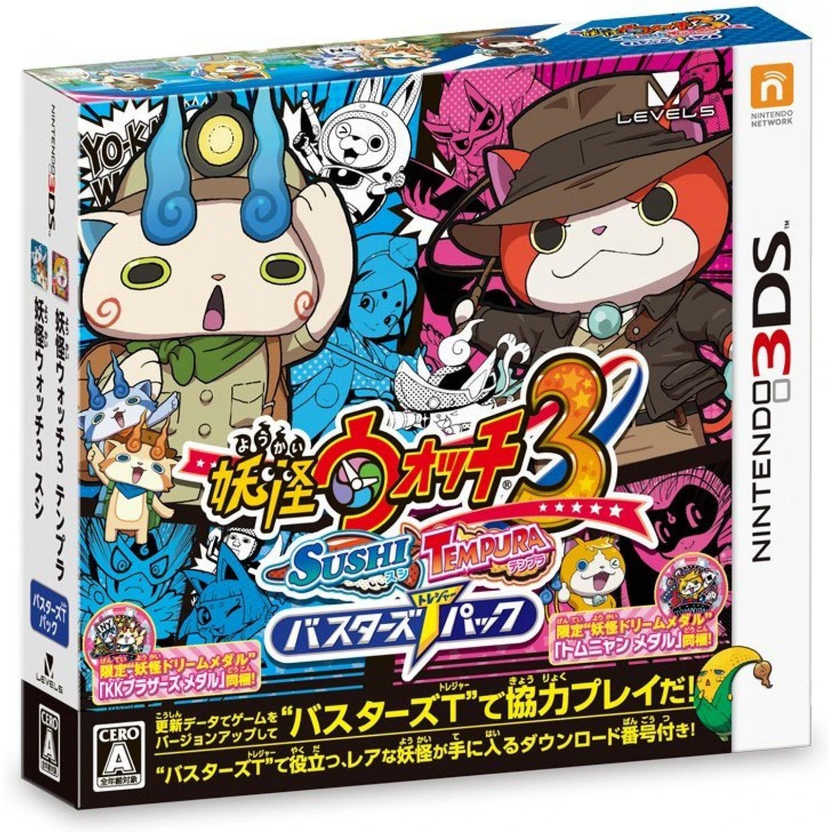Yo-kai Watch 3 Sushi Tempura Busters T Pack box art