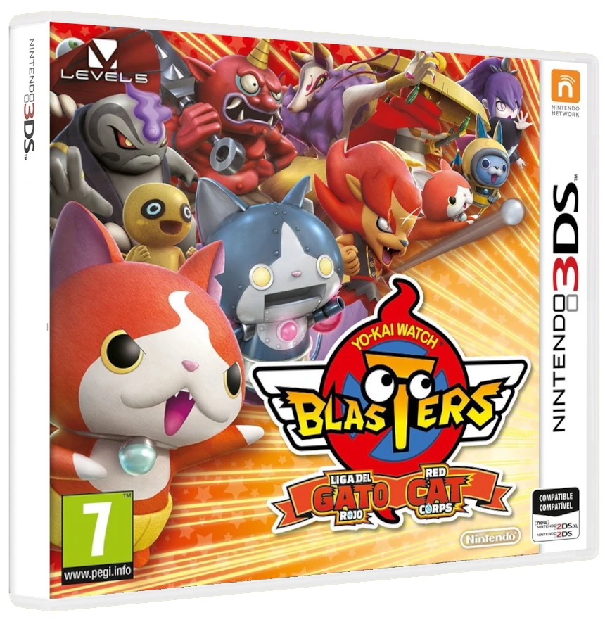 Yo-Kai Watch Blasters: Red Cat Corps box art