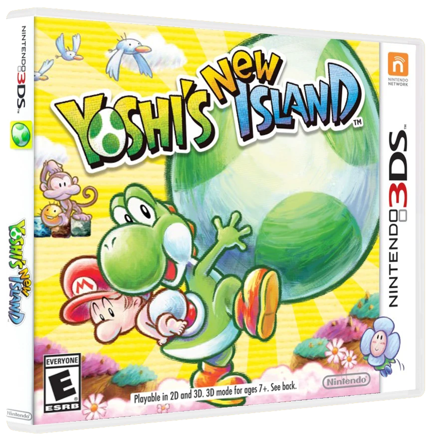 Yoshi's New Island box art