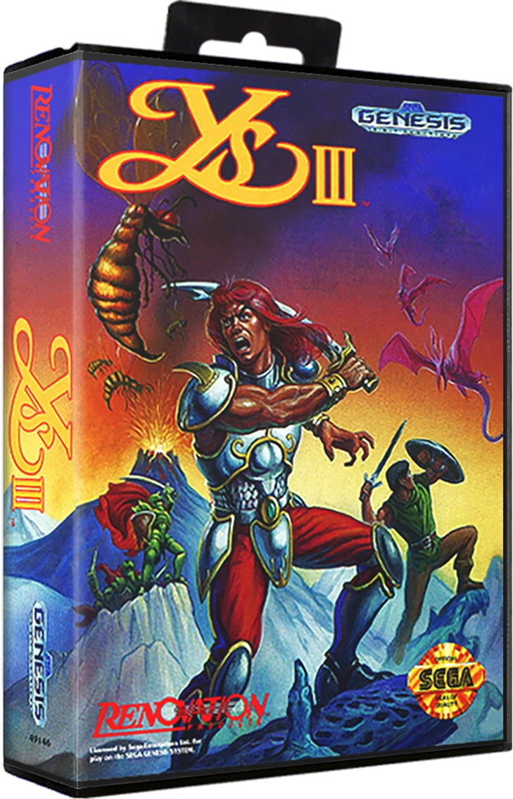 Ys III: Wanderers from Ys box art