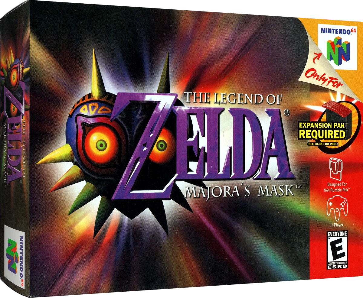 Zelda Majora's Mask box art