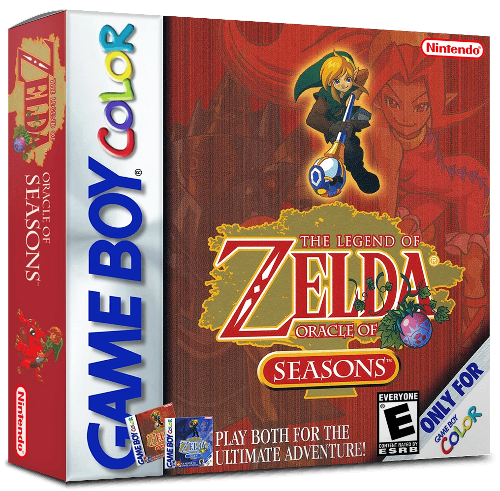 Zelda Oracle of Seasons box art
