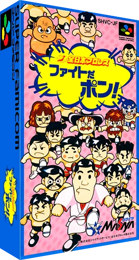 Zen-Nippon Pro Wrestling: Fight da Pon box art