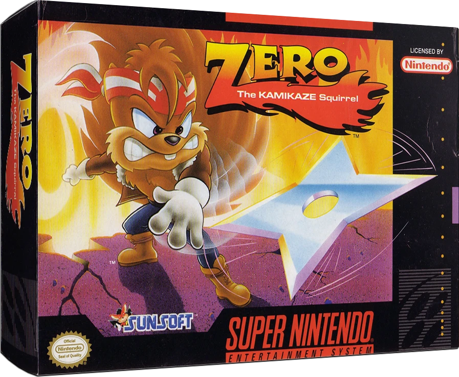 Zero the Kamikaze Squirrel box art