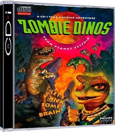 Zombie Dinos from Planet Zeltoid box art